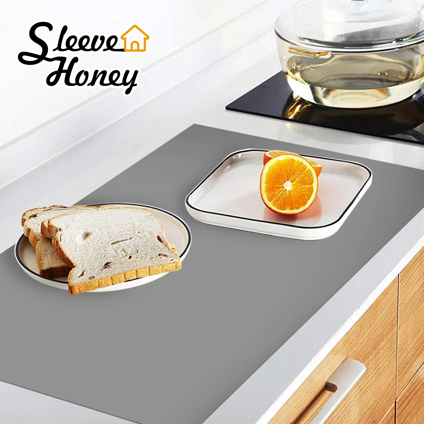 Silicone Kitchen Mat Washable Silicone Placemats Waterproof Non-Slip Countertop Protective Mats 60cm