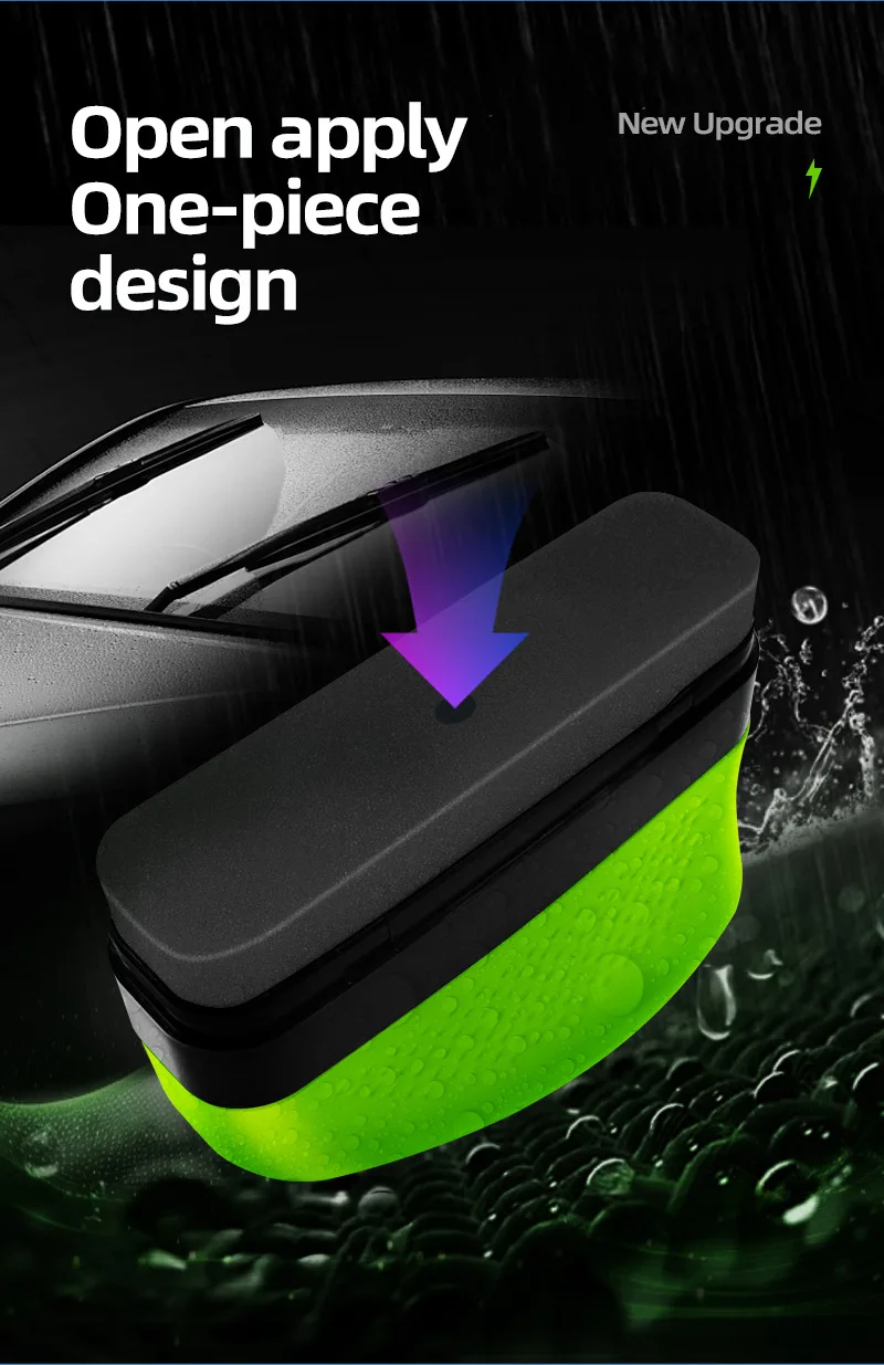 Automotive Oil Film Cleaning Brush, Puissant Brosse De Nettoyage Pare-Brise, Film Oleophobe Pour Vitre Automobile, Brosse De Nettoyage De Film D'huile Automobile Multifonctionnelle 120ml (2 Pièces