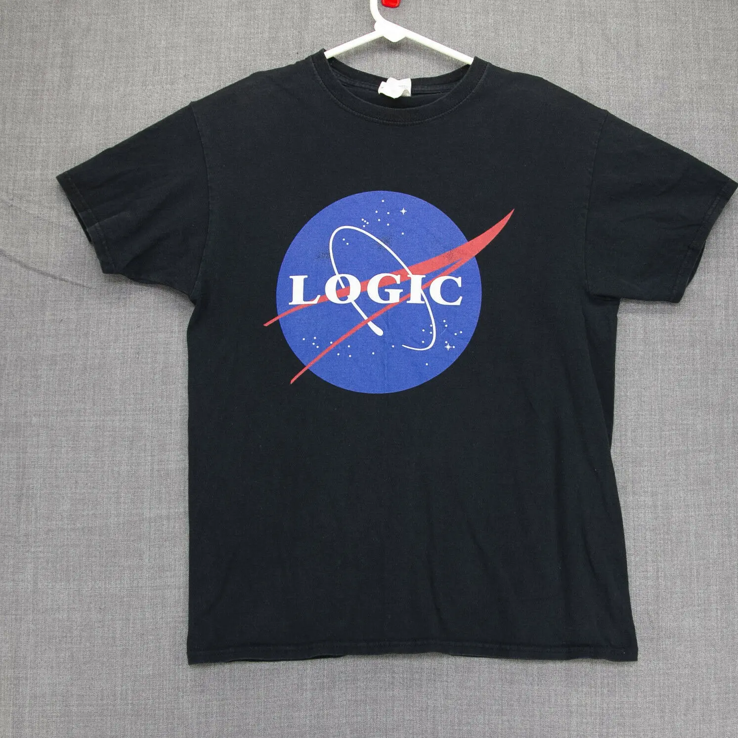Logic Black Space Logo T-Shirt Fruit Of The Loom Tag Sz M
