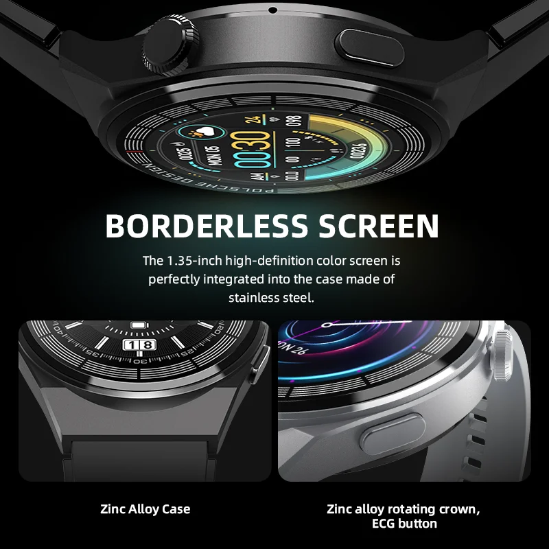 2023 HW3 MAX NFC  Smartwatch    ȭ   ƮϽ  1.35 ġ HD ȭ