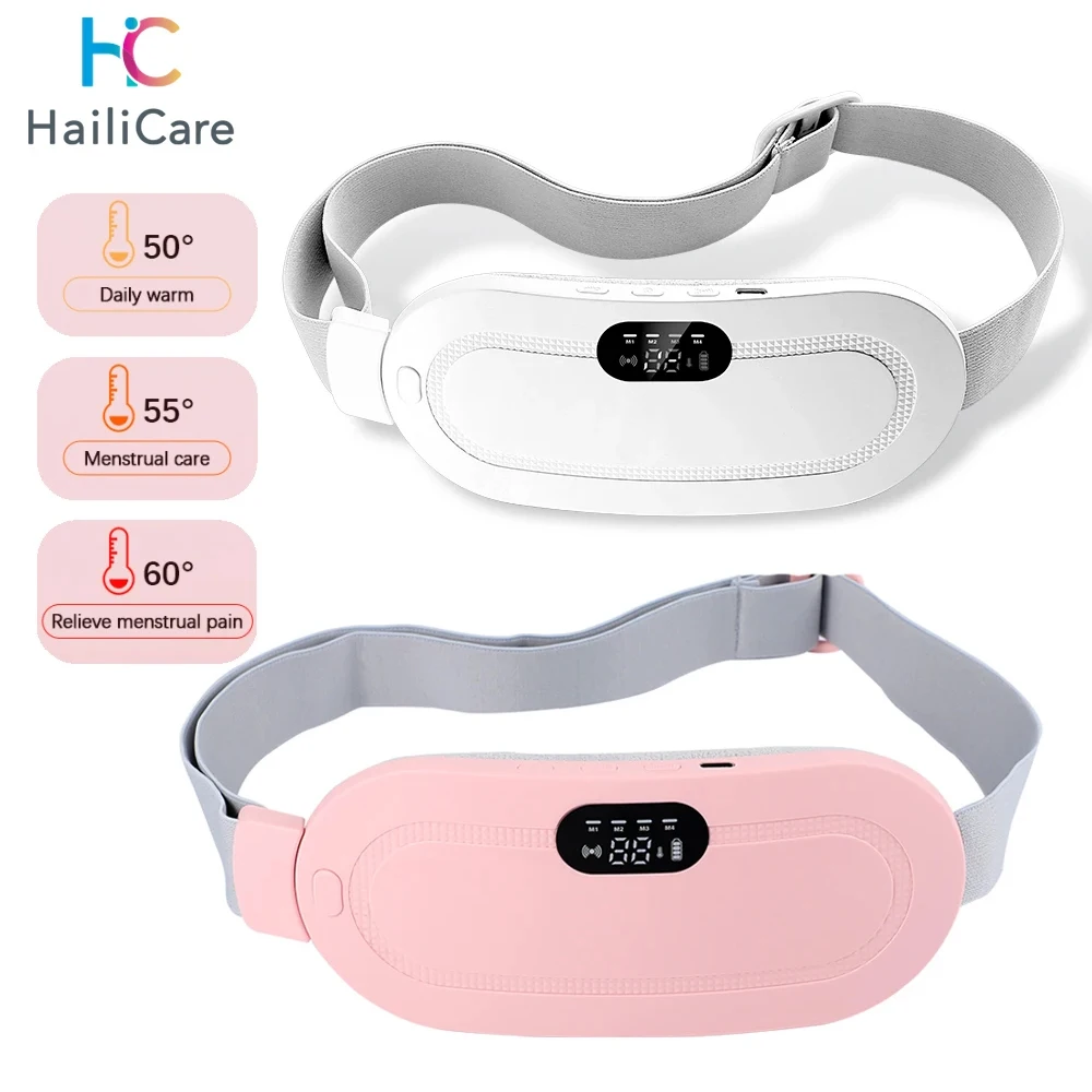 Lady Menstrual Heating Pad Warm Palace Belt Relieve Menstrual Pain Hot Compress Massager Uterus Cold Dysmenorrhea Relieving Belt