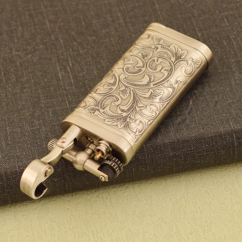 JIFENG-Metal Gas Pipe Lighter Vintage Tobacco Lighter with Rod Zinc alloy material Isqueiro Gadgets Gift 2