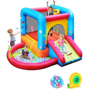Inflatable Bounce House & Water Slide Playset 1