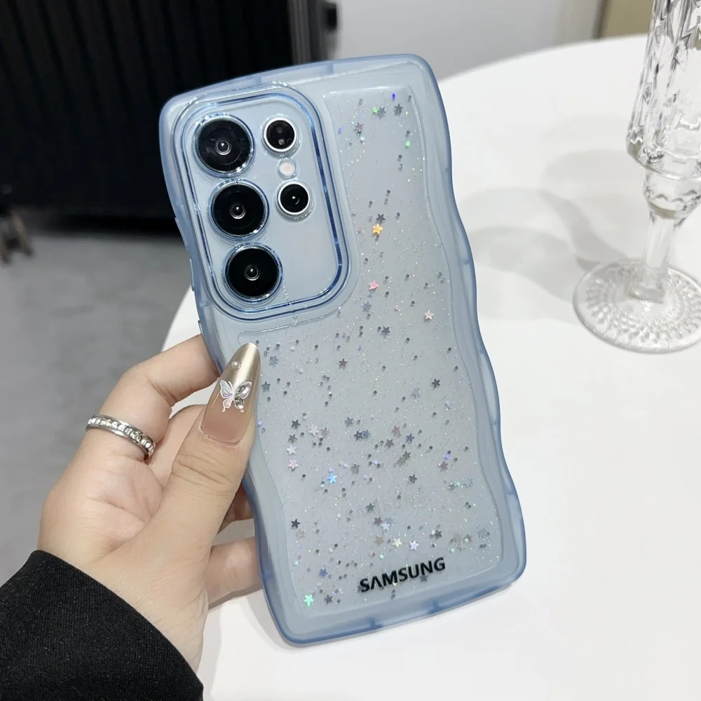 Star Sky Glitter Sequin Clear Silicone Phone Case Soft Cover