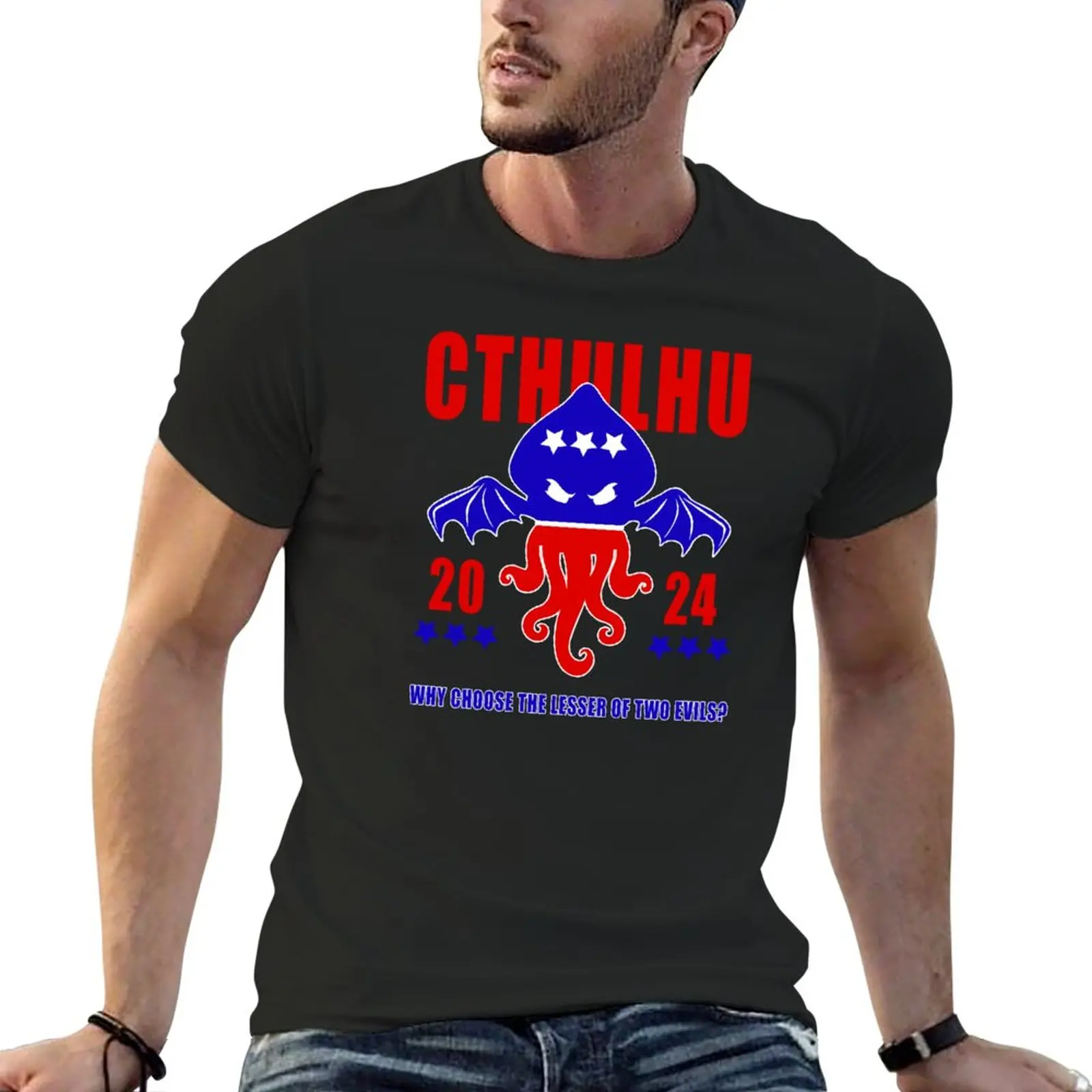 

New Cthulhu for president T-Shirt Anime t-shirt hippie clothes t shirts for men graphic