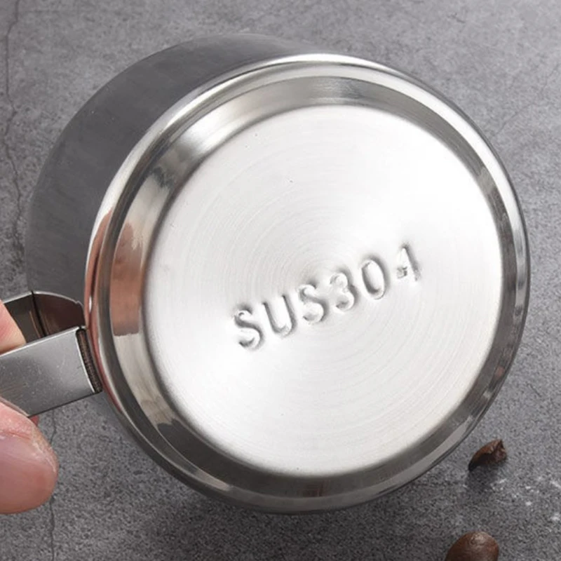 طقم فناجين قهوة من الفولاذ المقاوم للصدأ ، ذات جدر...