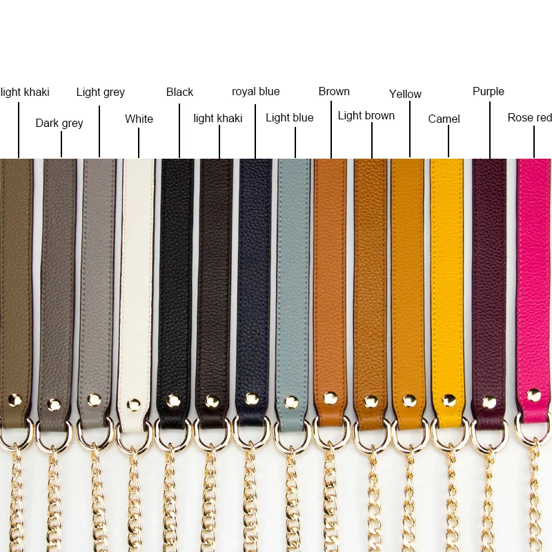 120cm Women Bag Straps Handbag Crossbody Bag Chains Belt Shoulder Bag Strap Replacement Strap Accessory Bag Part Belt For Bags