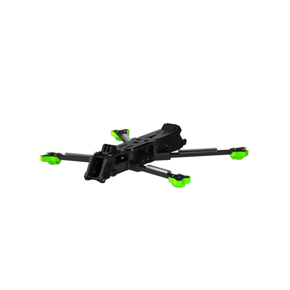 Détail du cadre drone iFlight Nazgul Evoque F7, montrant les fixations pour la caméra et le stack F7.