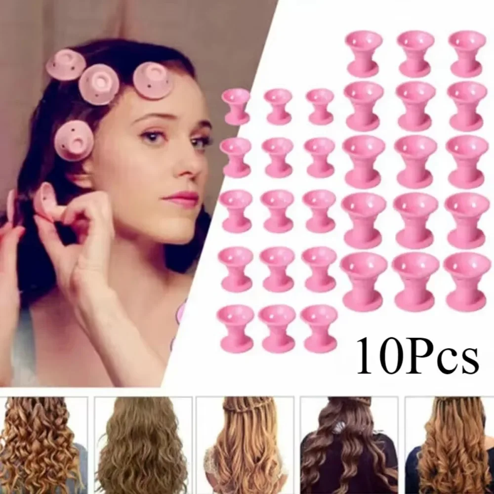 Soft Rubber Silicone Hair Curler 10pcs/Set