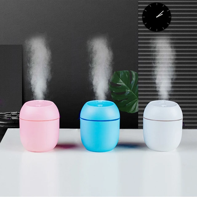 Mini humidificador USB de 8.5 fl oz Ambientador de aire para coche Difusor  de aceite esencial con luz LED colorida 2 modos de coche hogar USB