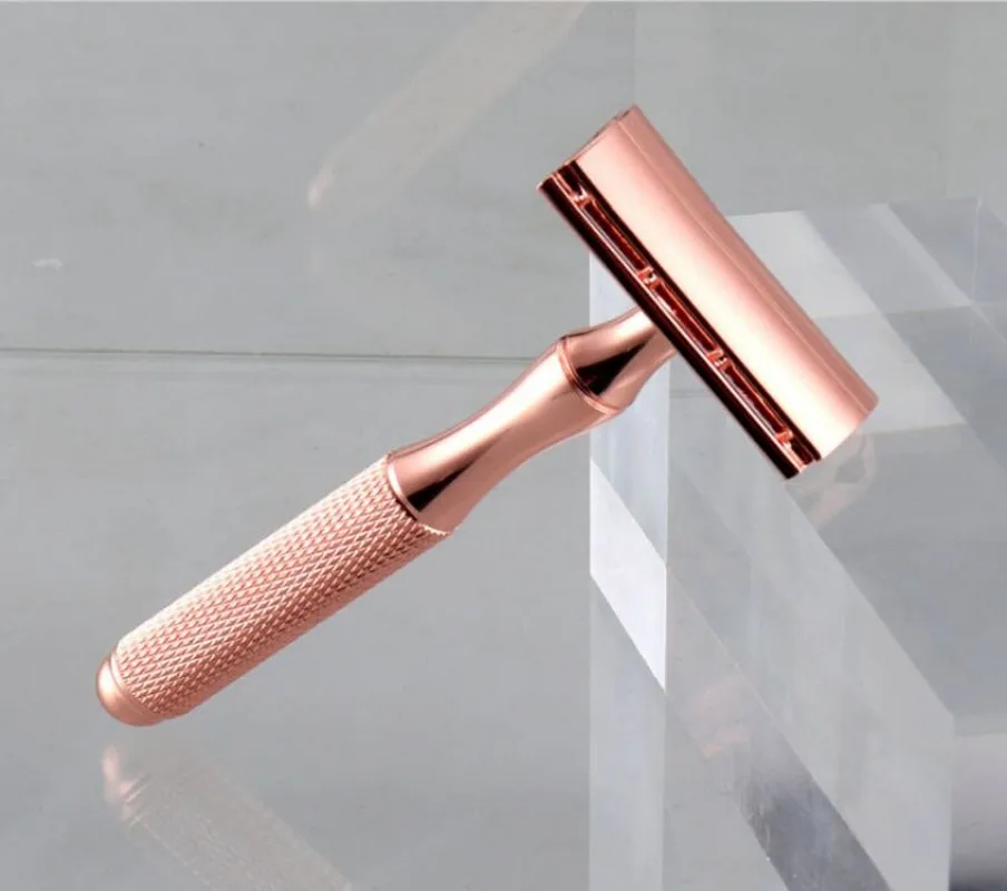 New Shaver Adjustable Safety Razor Barber Tools Double Edge Stainless Steel Classic Mens Women Mild Hair Removal Shaver Razor 2
