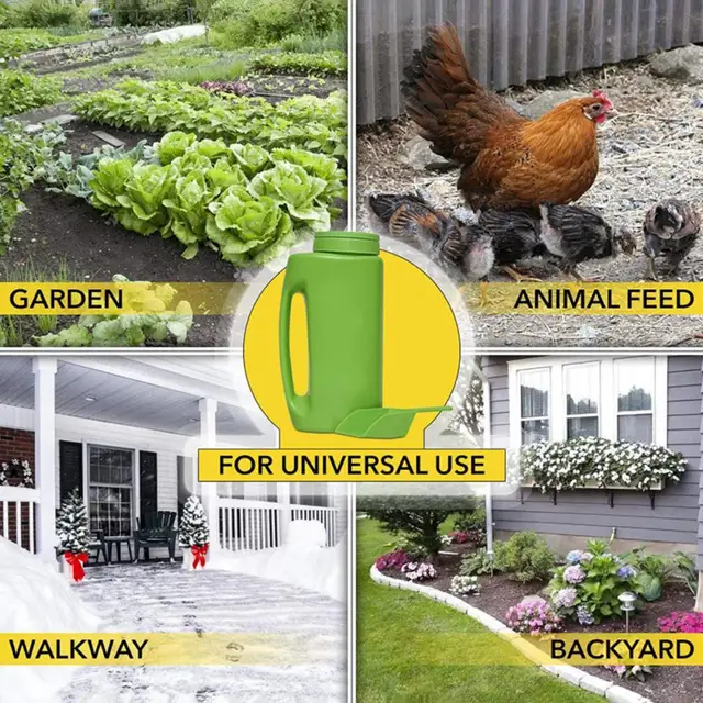 Kültéri Műtrágyázás Palack Hordozható Műtrágya Elosztó Többcélú Hó- És Jégszóró Vetőmag