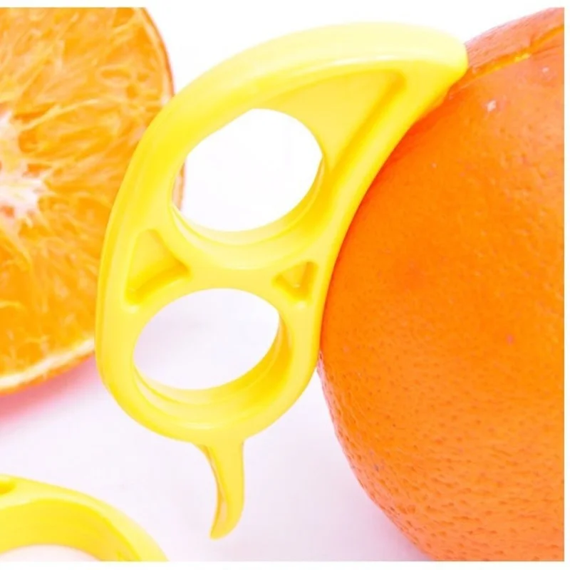 6pcs Creative Orange Peeler Lemon Slicer Fruit Stripper Easy Opener Citrus Knife Kitchen Gadget Gadget (Random Color) 4