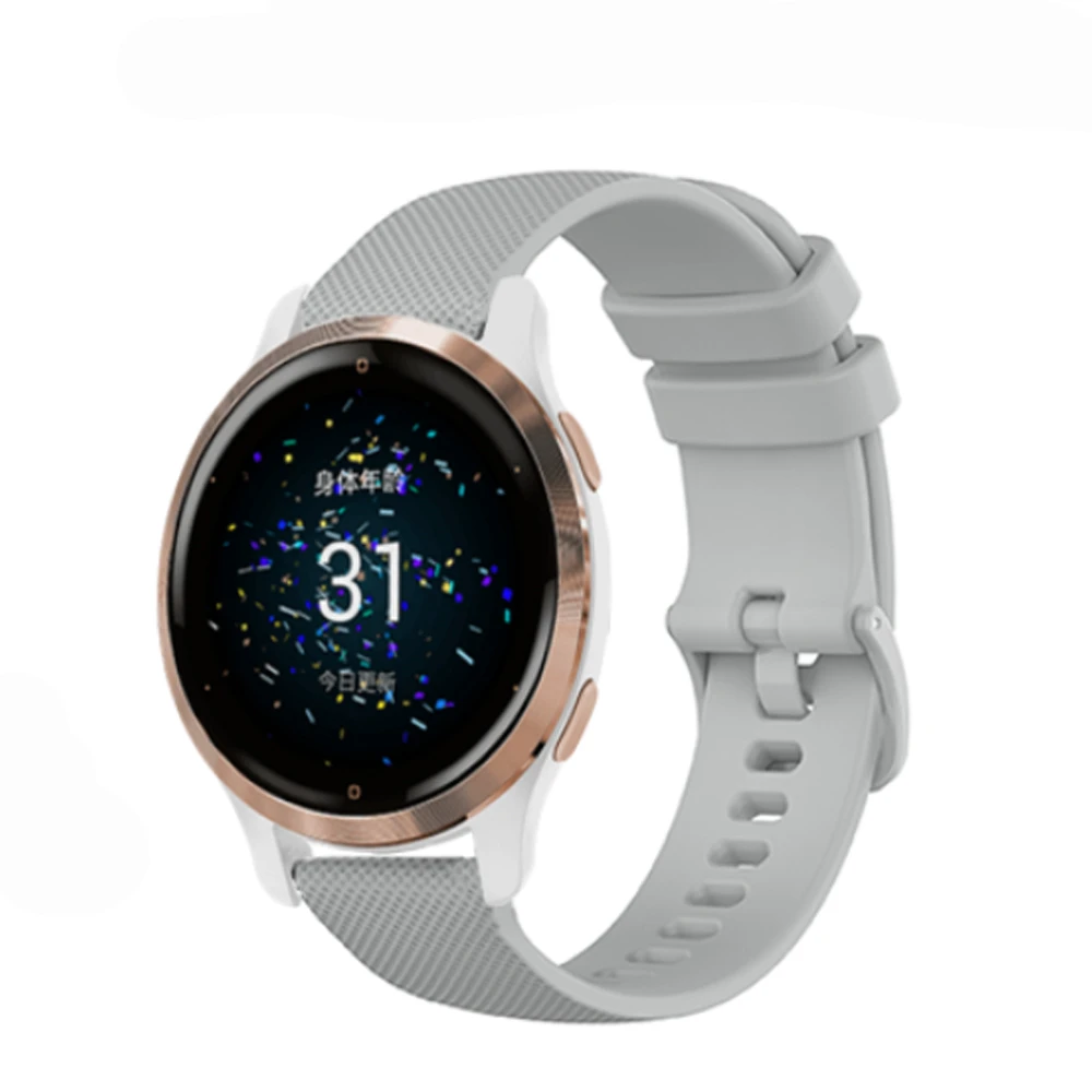 Cinturino Smart Watch per Garmin Venu SQ 2s 3s 2 Plus/Forerunner 255s 265s 255 55 245 645 Vivoactive 3 4 4s 5 cinturino in Silicone - immagine 3