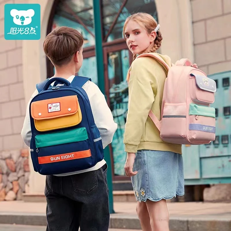 2023 New Fashion School Bags For Boys Girls Grade 1-3 Primary Student Shoulder Orthopedic Backpack Large Capacity Mochila