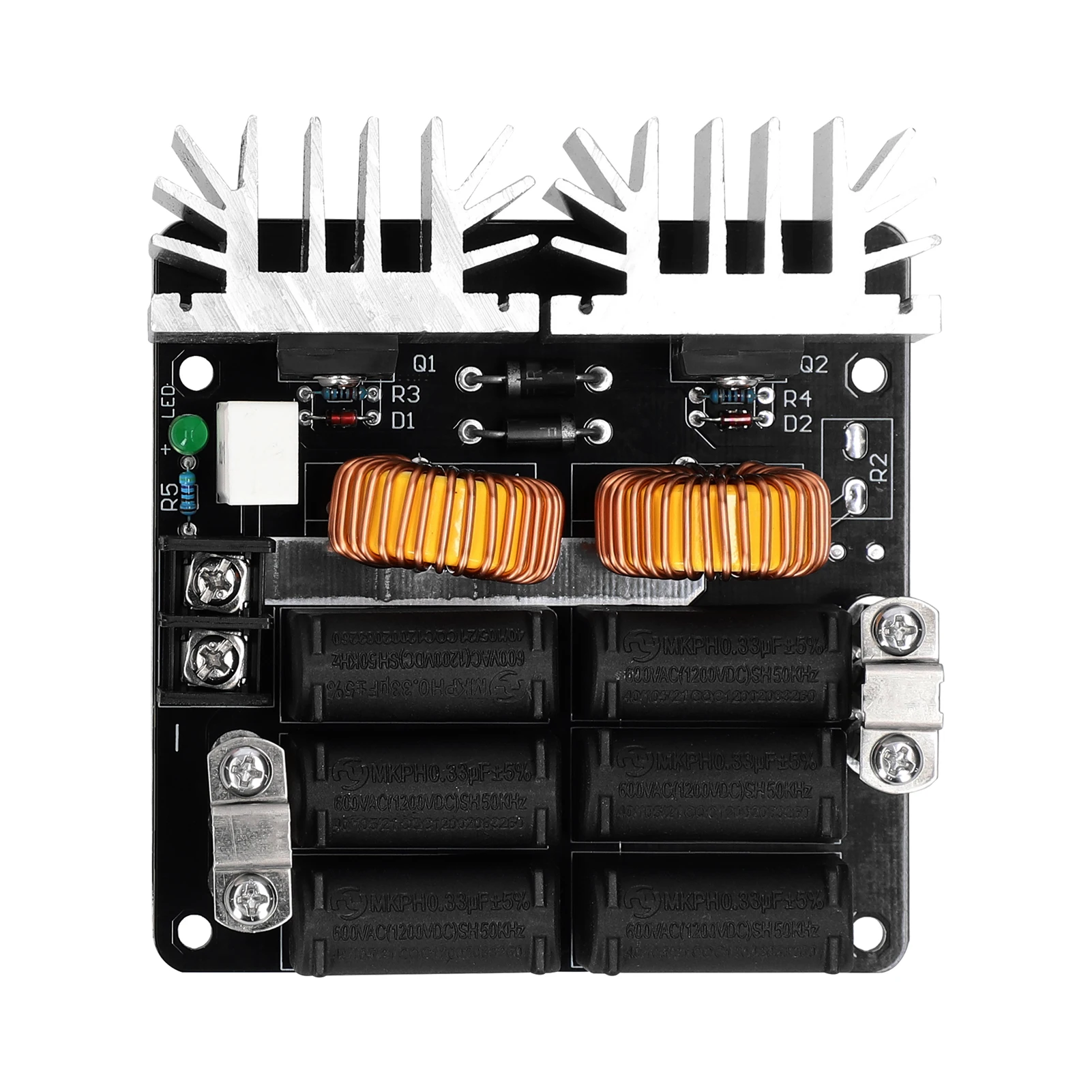 1000W ZVS Induction Heating Board Module Voltage Coil Flyback Driver with Copper Tube for DIY Small Parts Hardening Annealing induction heater
