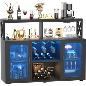 LED Liquor & Bar Cabinet 1