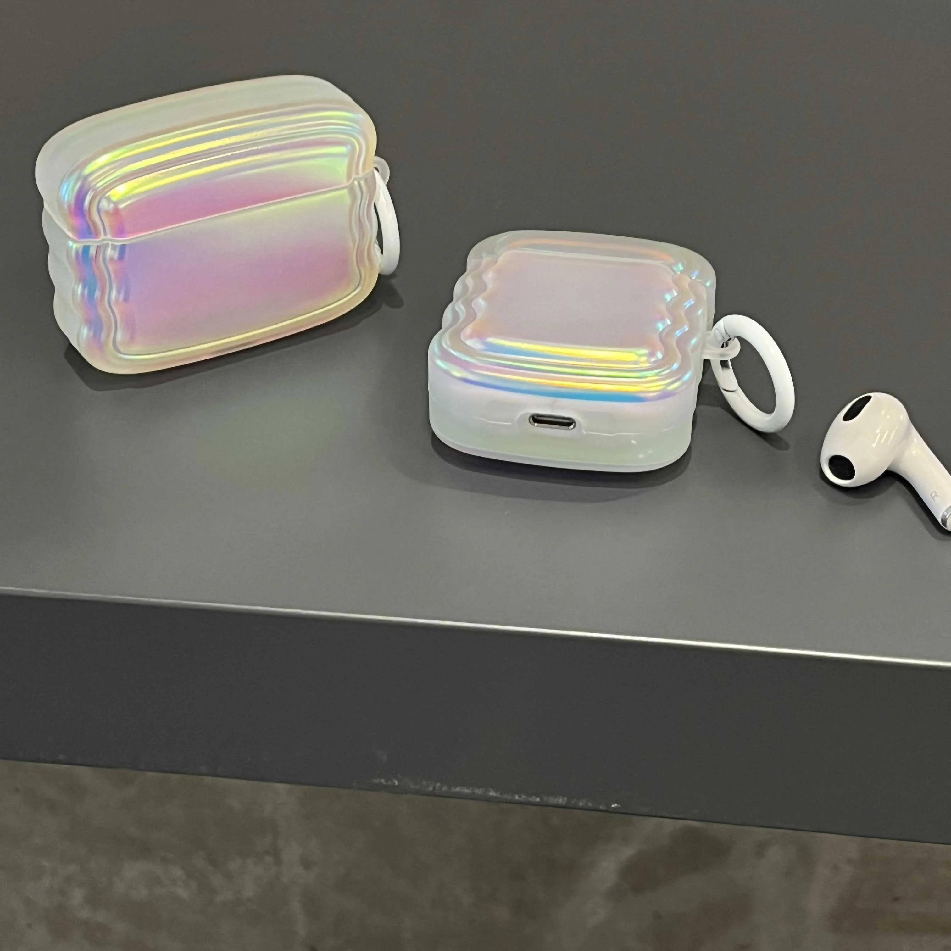 Laser Aurora Soft Wave Case for AirPods