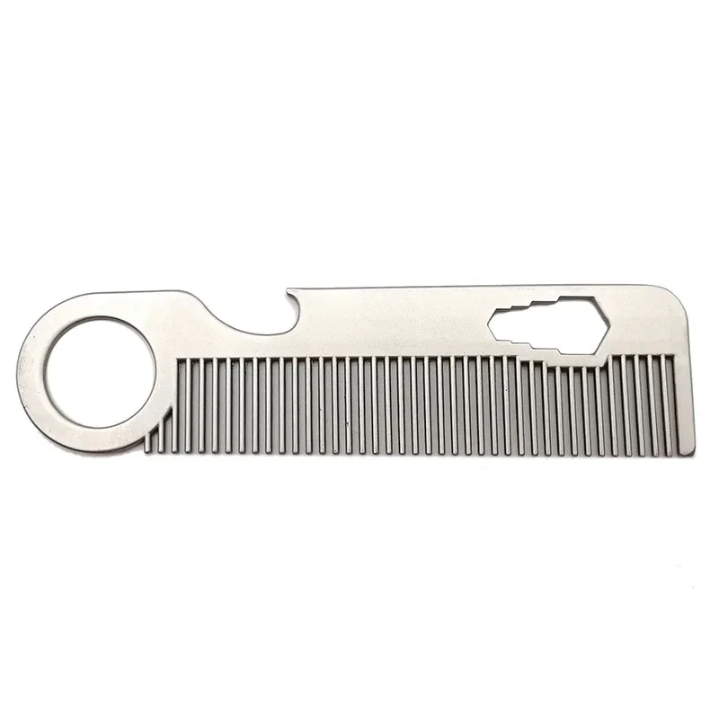Stainless Steel Portable Beard & Hair Styling Comb
