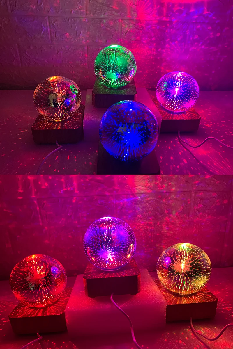 LED 3D Night Light Starry Sky Colorful Atmosphere Projection Lamp Night USB Table Desk Lamp Bedroom Sleep Lamp Decoration Gift