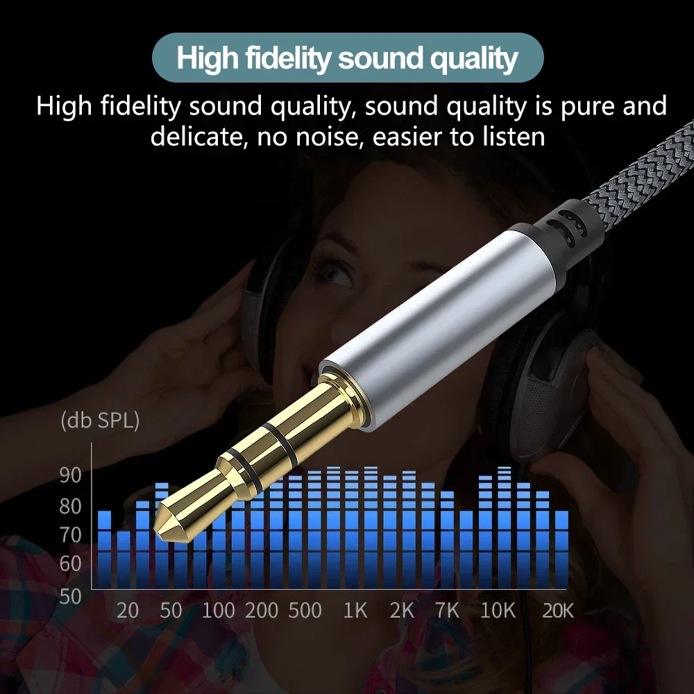 Versatile 3.5mm Car AUX Audio Cable