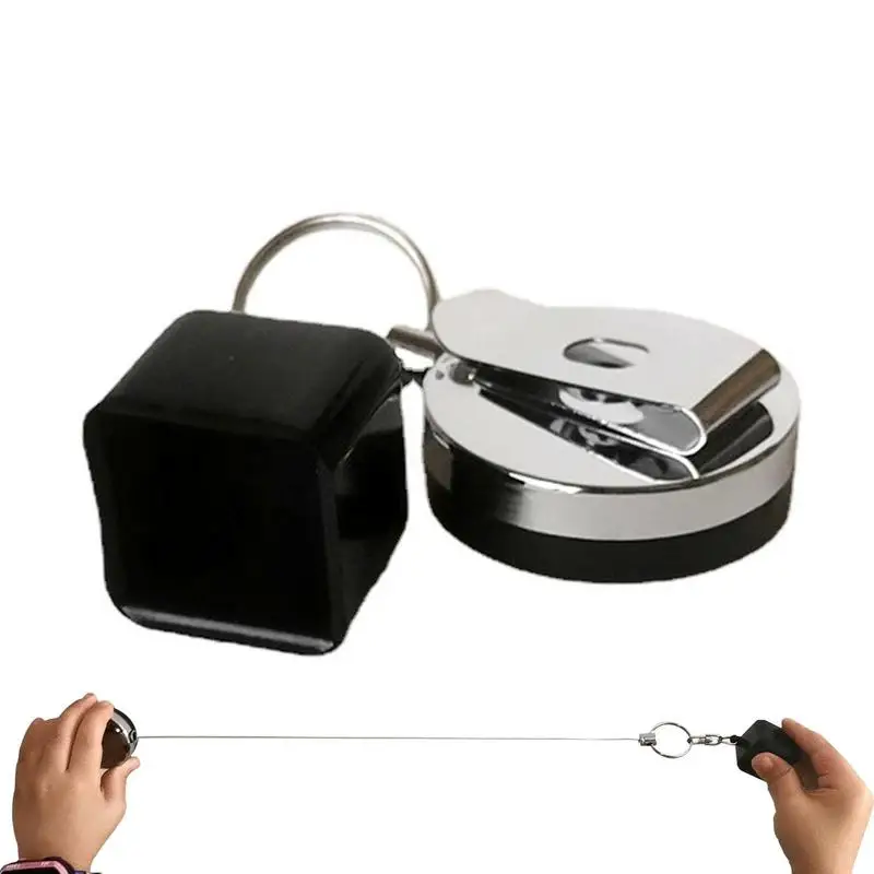 Pool Chalk Holder Retractable Billiards Snooker Cue Chalk Bag Belt Clip