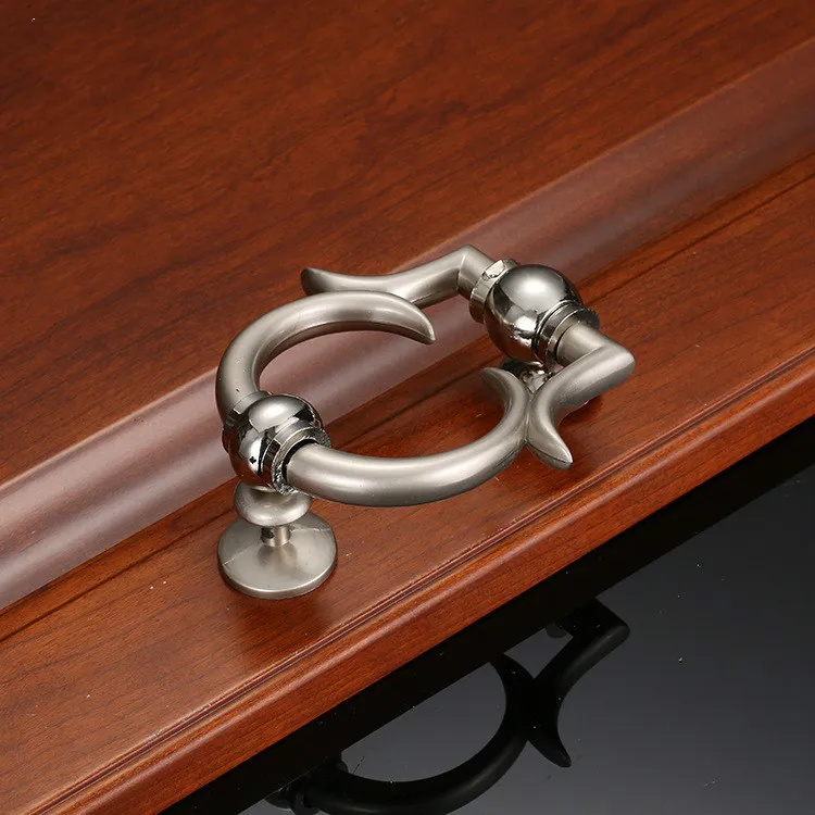 European Simple Knocker Zinc Alloy Knock Ring Door Furniture Handle Hardware Gun Black-Gold/Silver/Black door knocker