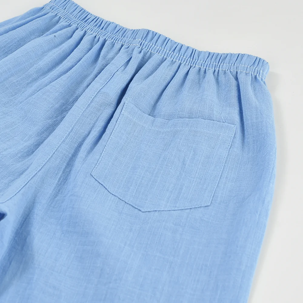 2-10Y Summer Boys Girls Shorts Children Candy Color Short Pants Kids Young Cotton & Linen Breathable Sports Beach Loose Shorts kids shorts