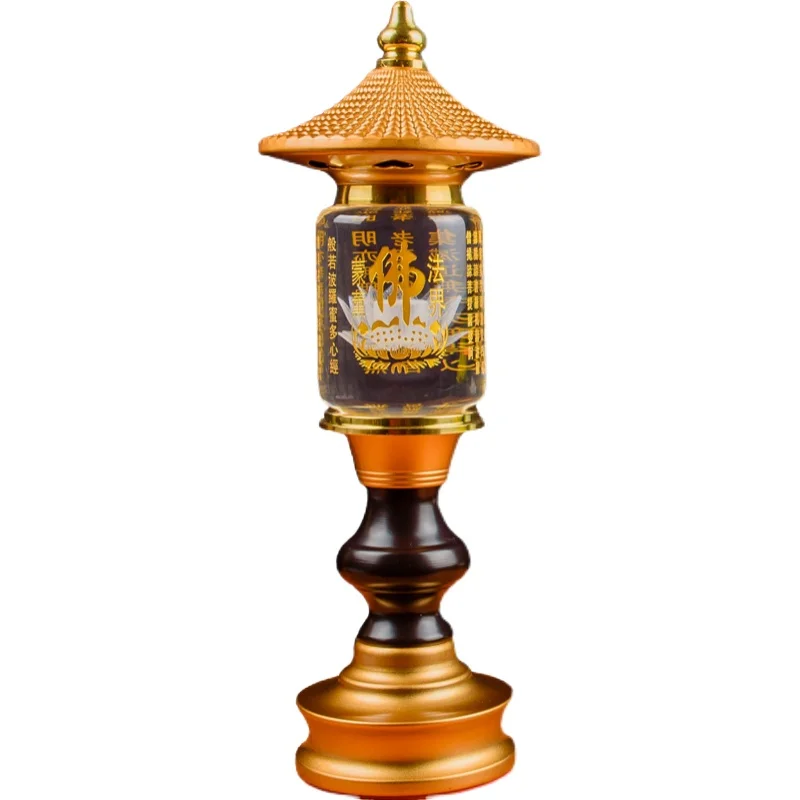 Colorful, Household Lotus Heart Sutra LED Crystal Lamp, Buddha Offering Lamp, Prayer, Buddhist Decorative Accessories, Plug-in