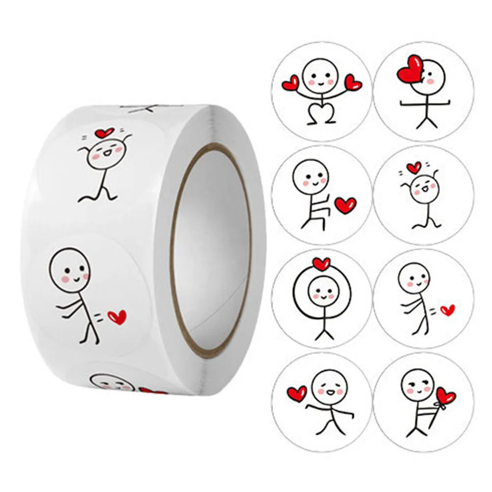100-500pcs 2.5cm Cute Funny Expressions Smiling Faces Children's Stickers Packaging Labels Sealing Scrapbooking Stickers decorative stickers self adhesive stickers adhesive stickers smile face stickers smiley stickers