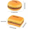 Innovative Fun Hamburger-Shaped Resin Tissue Box Holder - Novelty Burger Napkin Dispenser For Home Decor & Unique Gift Idea 4