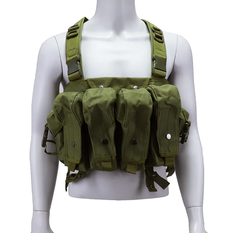 Military Hunting Tactical Vest Ak 47 Magazine Bag Quick Release Convenient Ak Vest Air Gun Vest Chest Armor Equipment