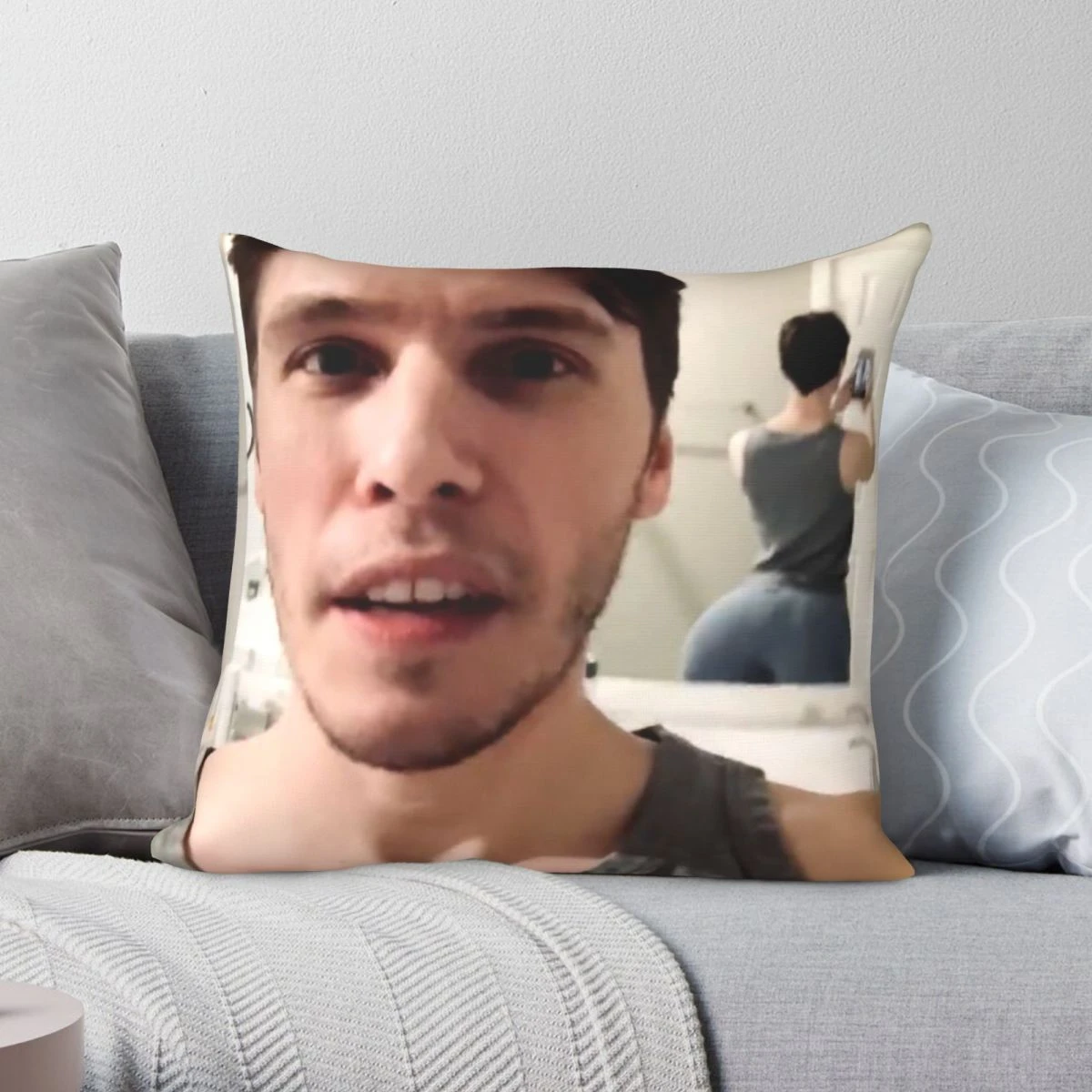 Jerma985 Square Pillowcase Jerma985 Square Pillow Home Cushion Case