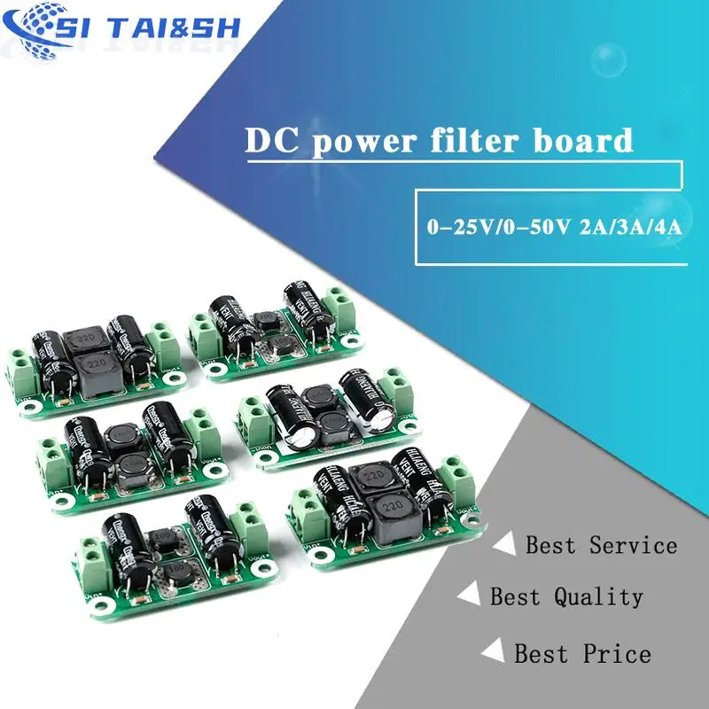 Dc Power Filter Board 025v/050v 2a/3a/4a Class D Power Amplifier