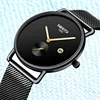 NIBOSI Mens Watches Slim Mesh Waterproof Minimalist Wrist Watch For Men Quartz Sport Watch Ultra Thin Clock Relogio Masculino 1