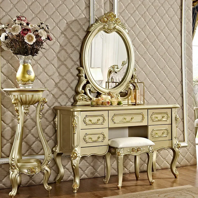 white christmas dresses The royal queen dressing table with ottoman – Furniture Park
