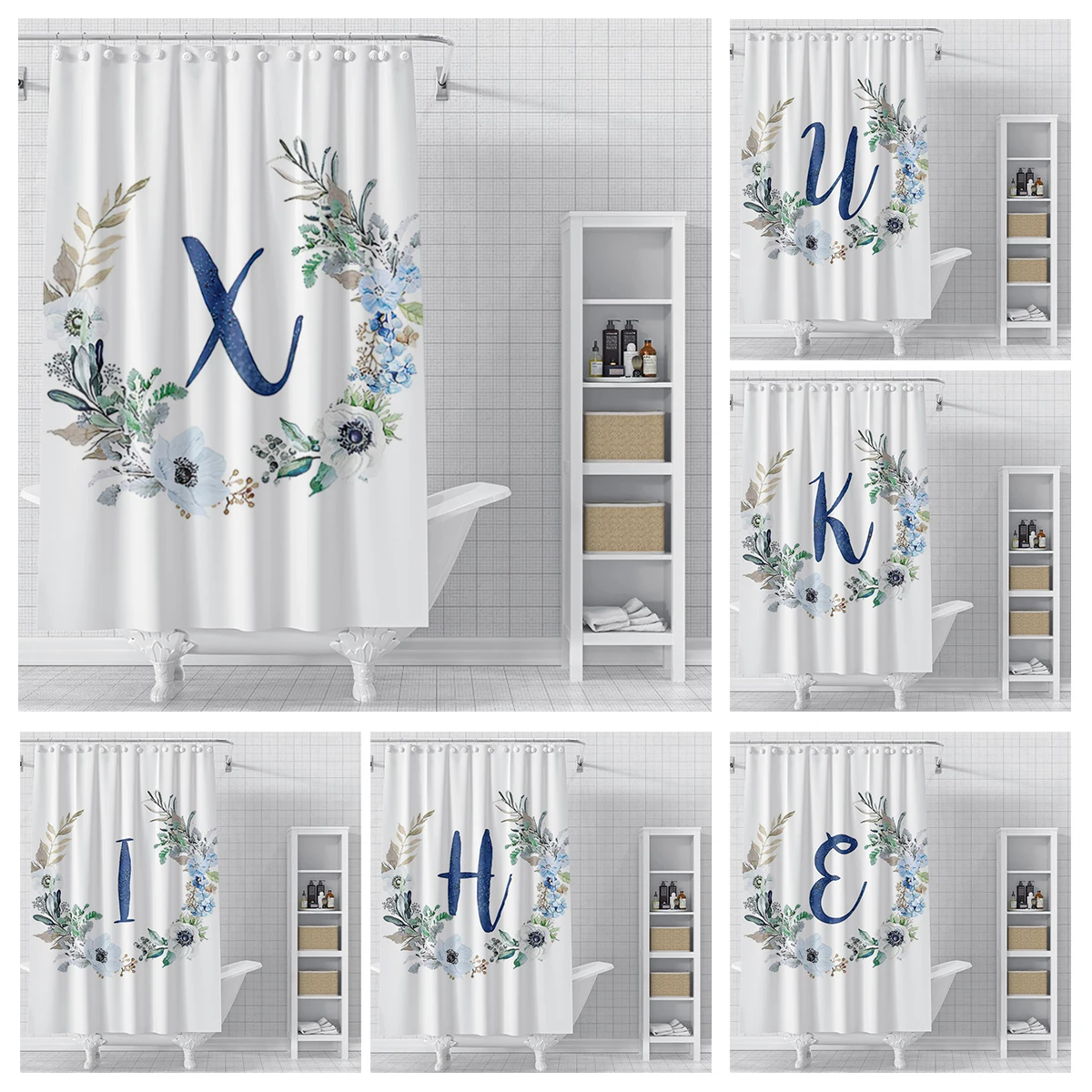 

Home decor 26 letter shower curtains for bathroom waterproof fabric bathroom Curtains modern shower curtain 180x200 240x200