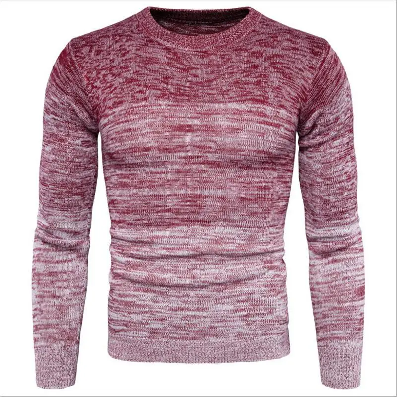 2023 New Multicolor Round Neck Sweater for Men - European and American Style Long Sleeve Autumn Clothing