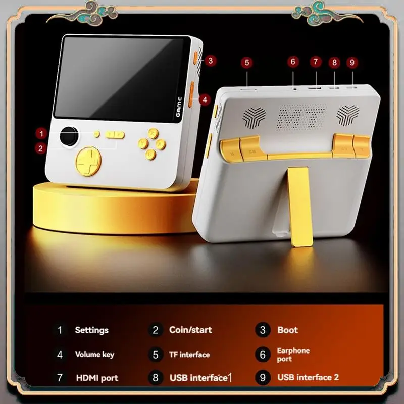 A46M-E5 Handheld Video Game Console 64G 15000 Games 5Inch HD Retro Game Console 6000Mah Support 13 Emulators