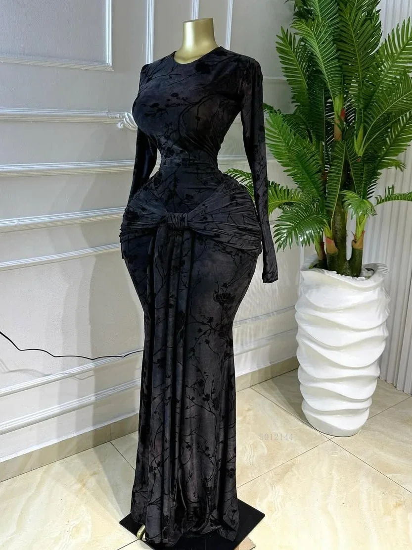 فستان ماكسي حرير مطبوع فاخر