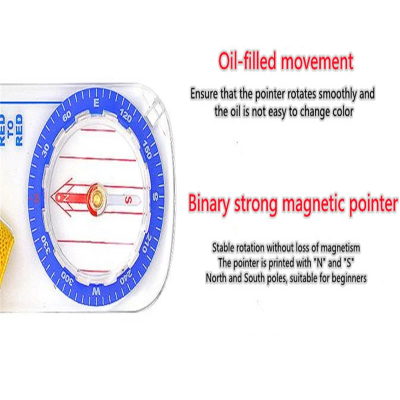 HOT Orienteering Off-Road Pointing Navigation Physical Education Thumbs Map Compass For Children Students