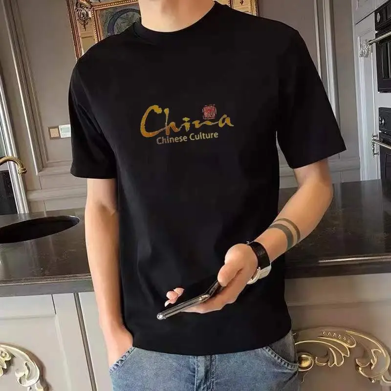 Camisetas con estampado de alfabeto para hombre, camisetas de gran tamaño para hombre, camisetas gráficas blancas, ropa barata y de alta calidad, nuevas en moda