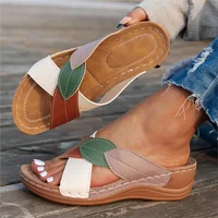 Été femmes sandales chaussures fête dames chaussures diapositives sandales dames sandales compensées femme chaussures antidérapantes femmes pantoufles femme 3