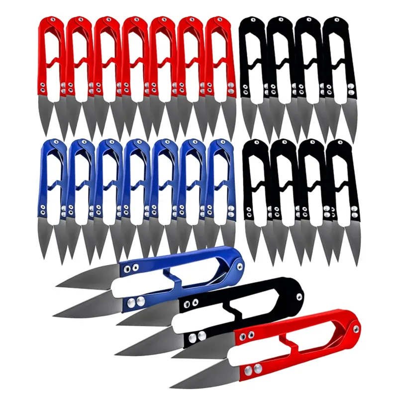 5/10/12pcs Stainless Steel Yarn Shears Cutting Sewing Scissors Shears Cross Stitch Scissors Embroidery Scissor U Thread Scissors