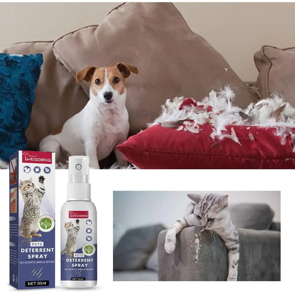Cat Scratch Deterrent Spray Natural Scratching Cats Anti Scratch Spray Orange Fragrance Portable Sofa Furniture Protectors cat scratch deterrent spray