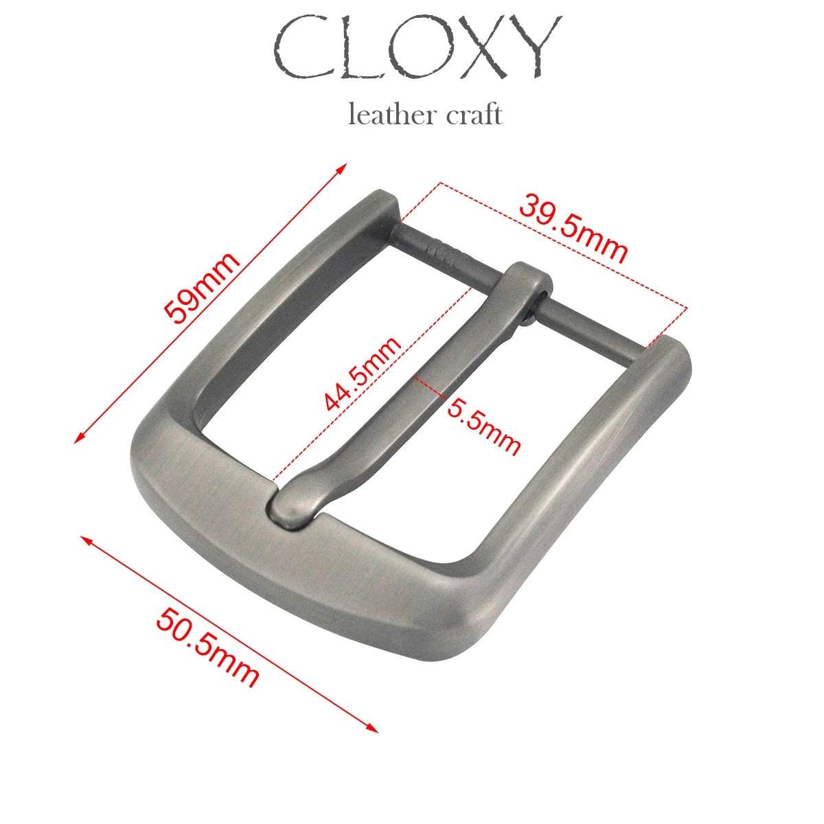 Metal Buckle 1Piece 40mm Men Laser Heel Bar Pin Leather Craft Waistband Head Belt Strap Webbing Parts Accessories