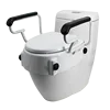 6" Elongated Raised Toilet Seat for Elderly and Handicap Elevated Slow Close Toilet Seat Never Loosen 1