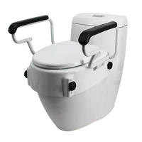 6" Elongated Raised Toilet Seat for Elderly and Handicap Elevated Slow Close Toilet Seat Never Loosen 1