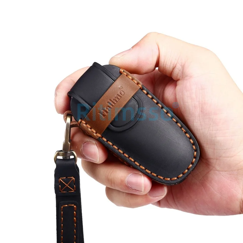 Handmade Cover for Hyundai Solaris Sonata Hybrid NEXO NX4 New Grand Santa fe Tucson Keyless Entry Key FOB Holder,key case,key case cover,car key shell