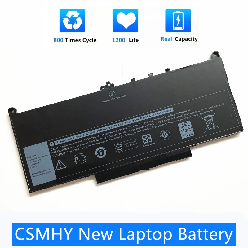 Dell E7270 Battery For Sale J60J5 Replacement Laptop Battery For Dell Latitude E7270 E7470 J60J5 R1V85 MC34Y Dell 65w 4.5mm Ac Adapter